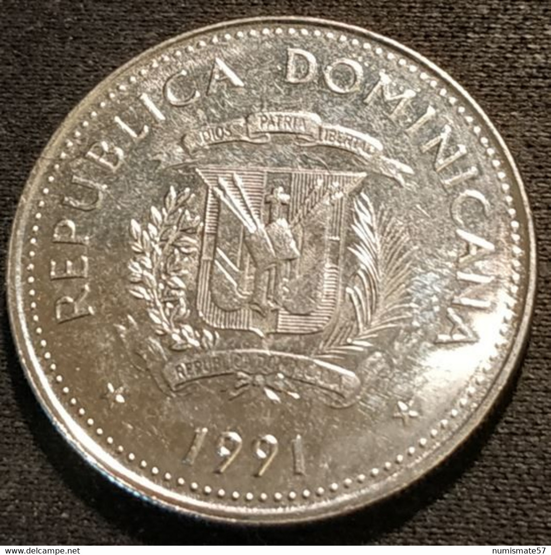 REPUBLIQUE DOMINICAINE - 25 CENTAVOS 1991 - KM 71.2 - ( Republica Dominicana ) - Dominicana