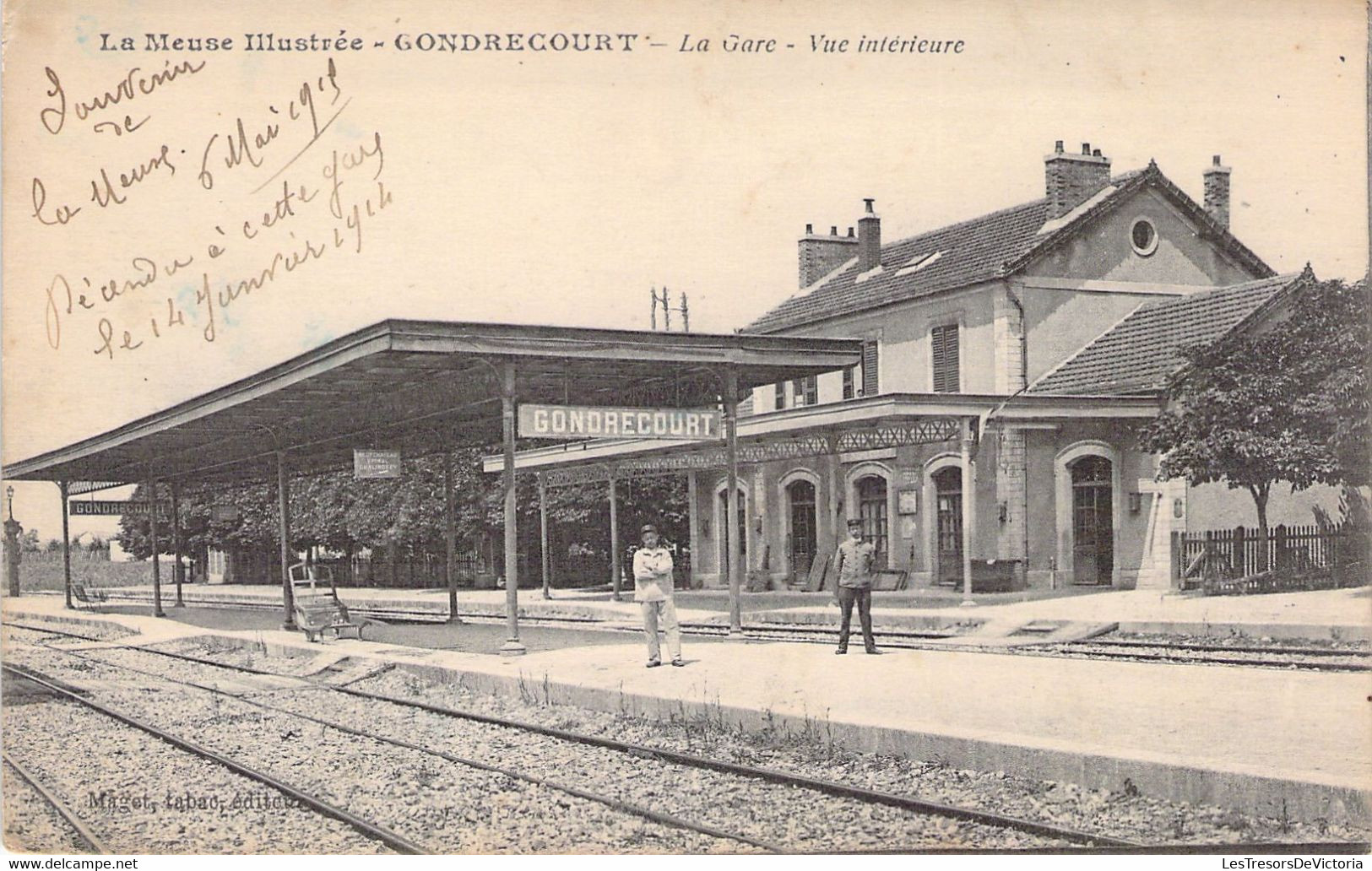 55 - GONDRECOURT - La Gare - Vue Intérieure -  Carte Postale Ancienne - Gondrecourt Le Chateau
