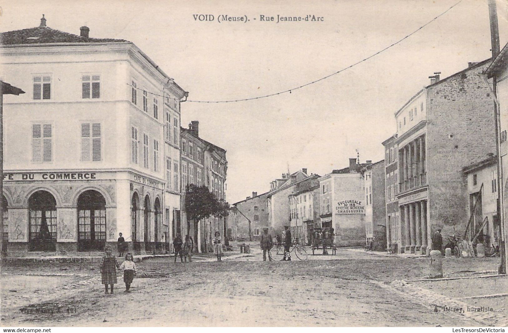 55 - VOID - Rue Jeanne D'Arc - Café Du Commerce -  Carte Postale Ancienne - Andere & Zonder Classificatie