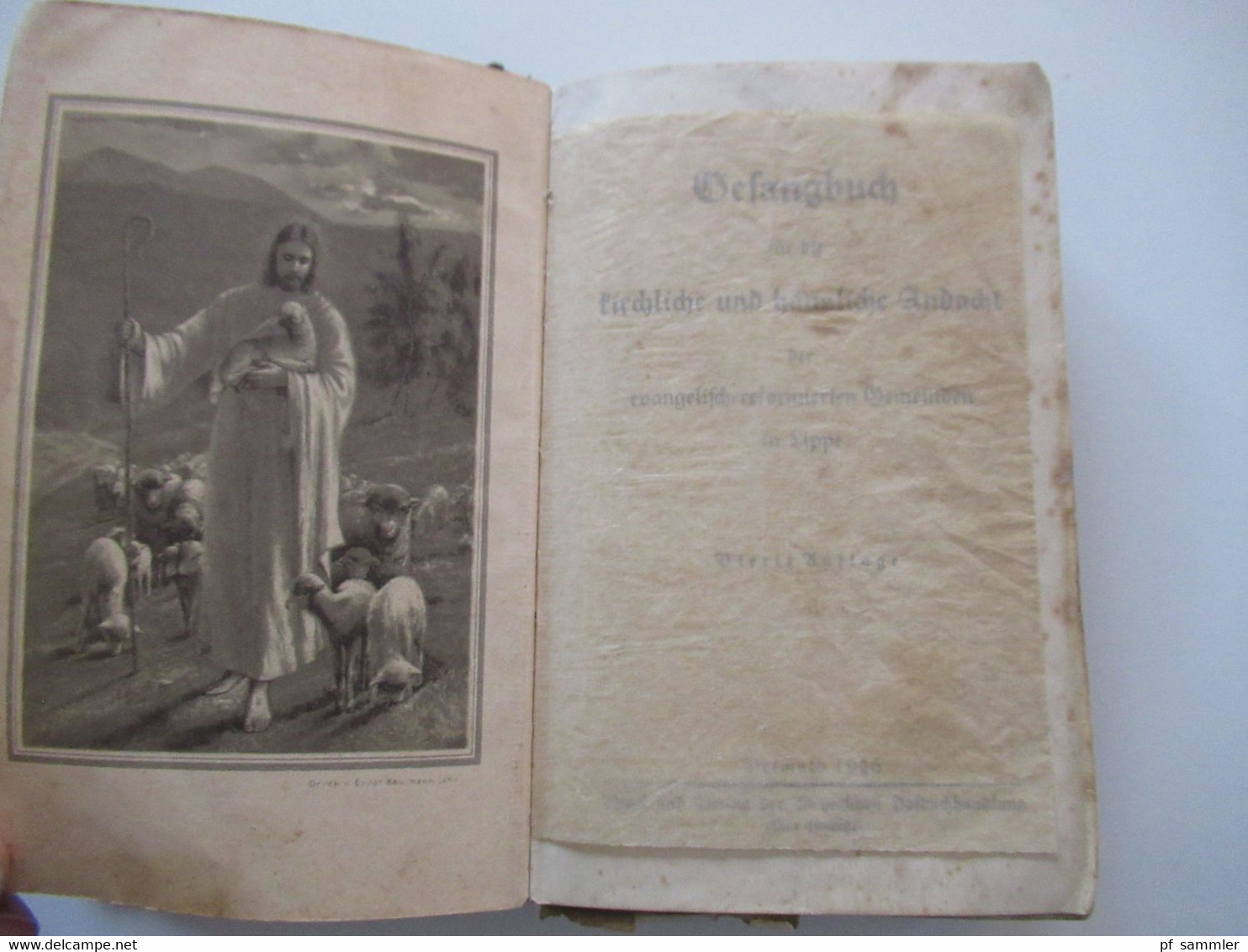 Altes Gesangbuch Für Die Kirchliche Und Häusliche Andacht Der Evangelisch Reformierten Gemeinden In Lippe Detmold 1926 - Old Books