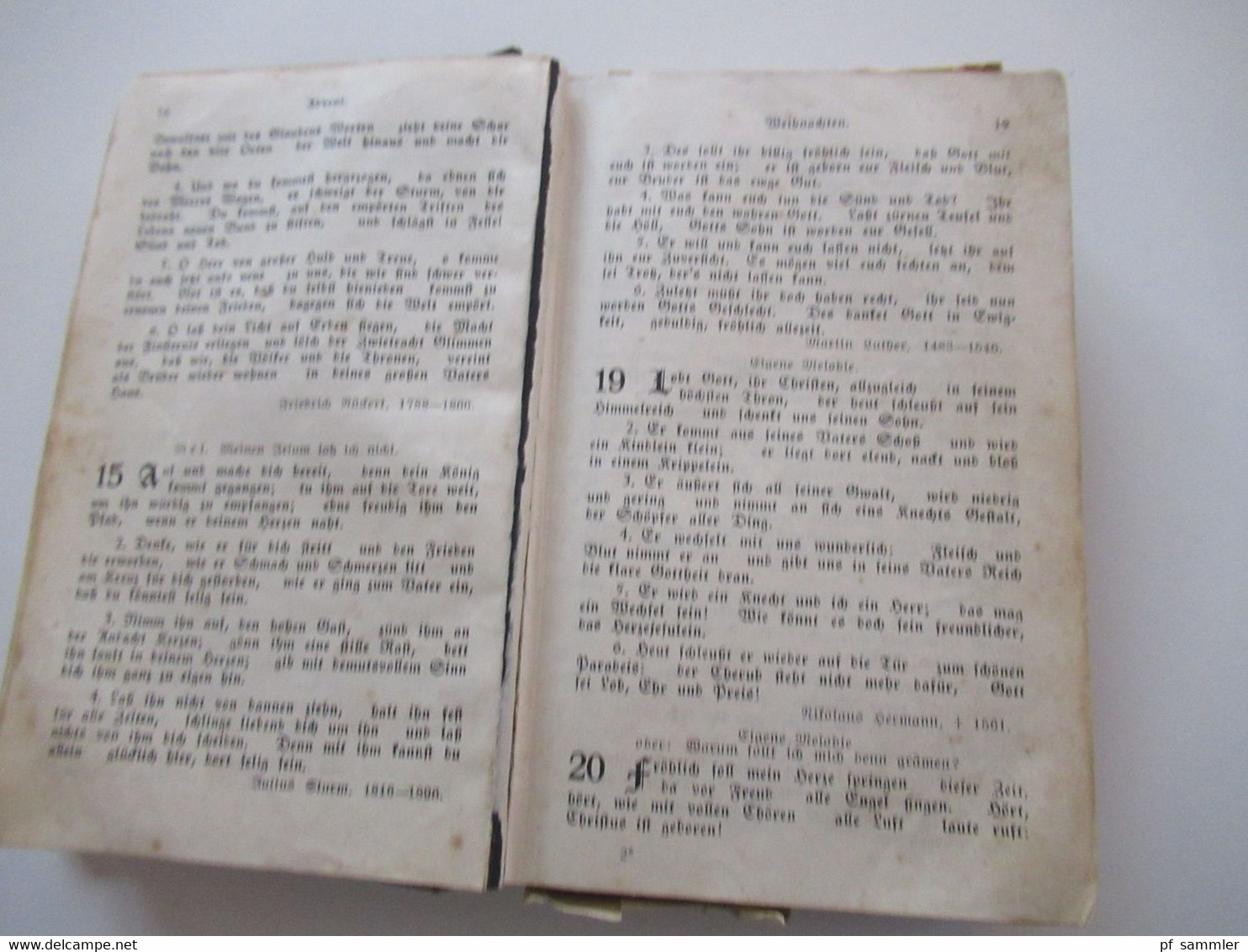 Altes Gesangbuch für die Kirchliche und häusliche Andacht der evangelisch reformierten Gemeinden in Lippe Detmold 1926