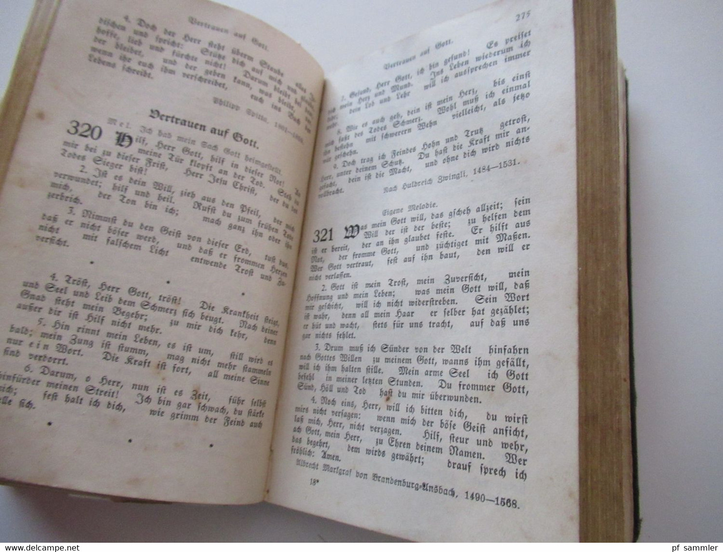 Altes Gesangbuch für die Kirchliche und häusliche Andacht der evangelisch reformierten Gemeinden in Lippe Detmold 1926