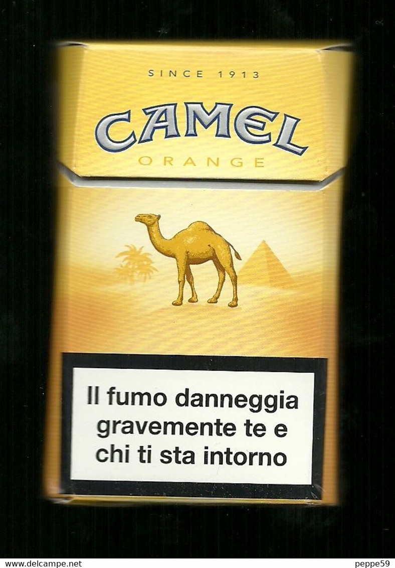 Tabacco Pacchetto Di Sigarette Italia - Camel Orange Da 20 Pezzi - Vuoto - Etuis à Cigarettes Vides