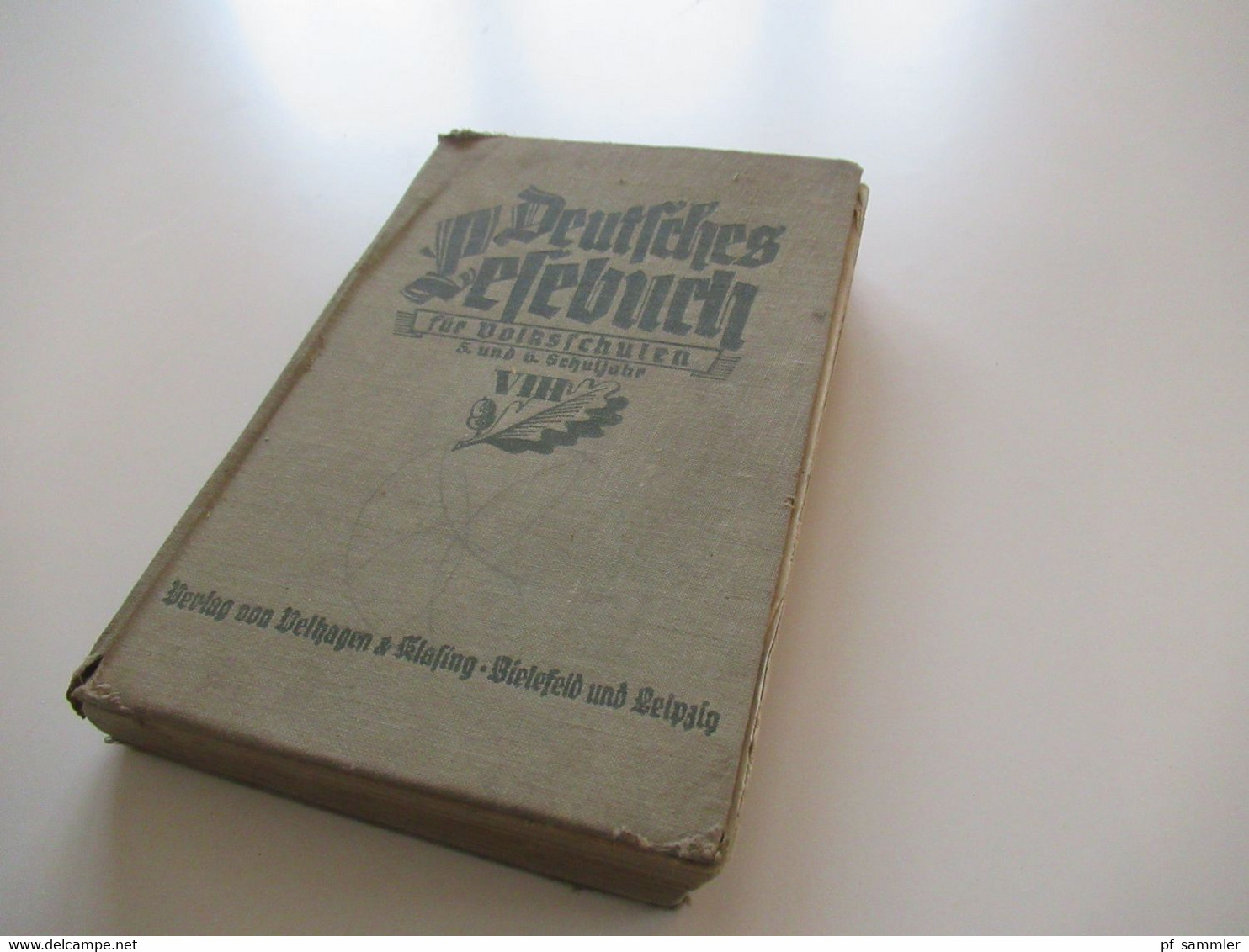 1937 Deutsches Lesebuch Für Volksschulen 5. Und 6. Schuljahr Verlag Von Velhagen Und Klasing Bielefeld Und Leipzig - Schoolboeken