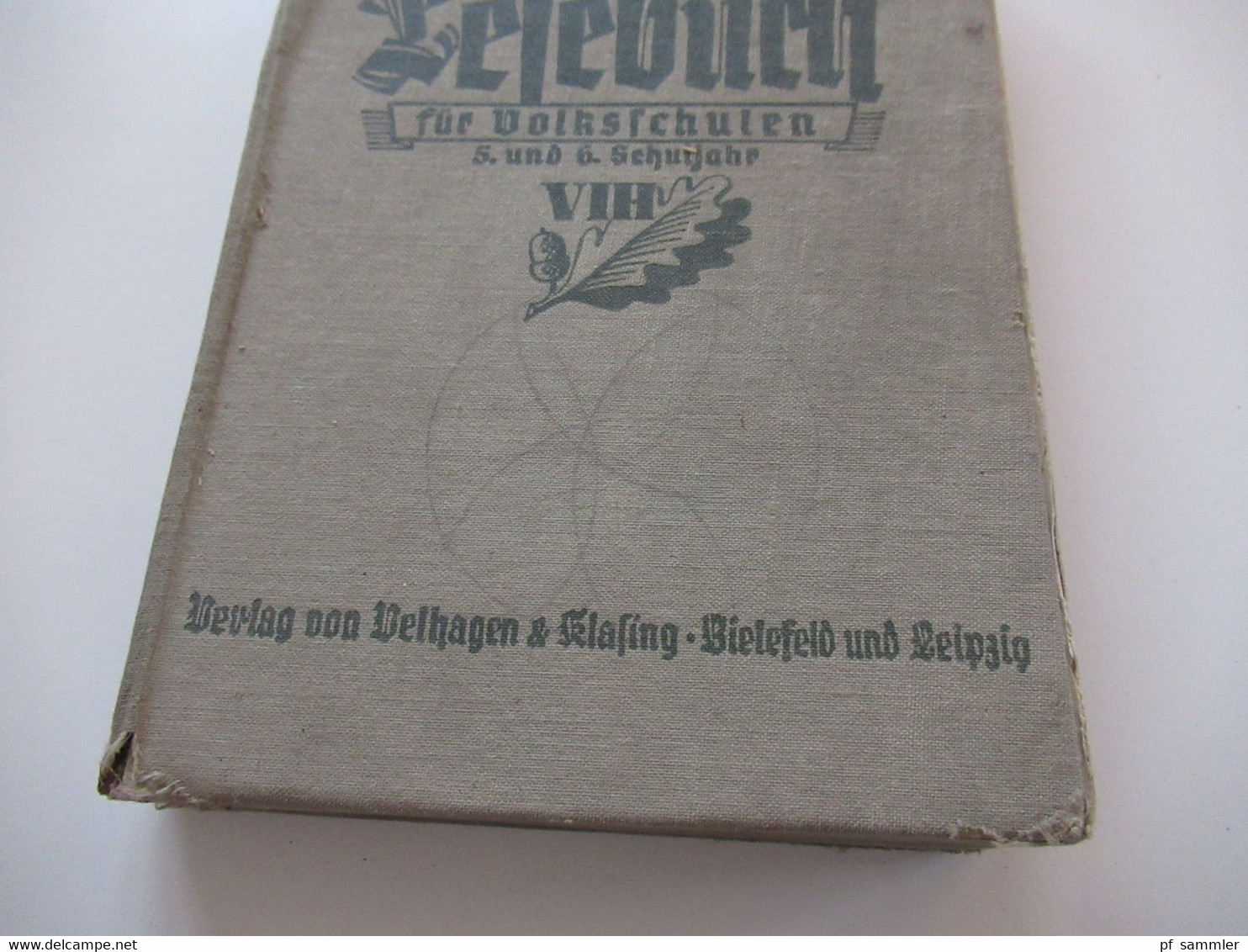 1937 Deutsches Lesebuch Für Volksschulen 5. Und 6. Schuljahr Verlag Von Velhagen Und Klasing Bielefeld Und Leipzig - Libros De Enseñanza