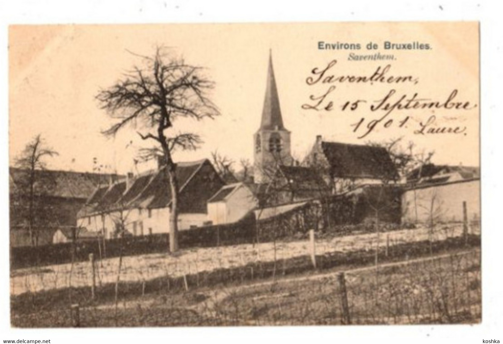 ZAVENTEM - Saventhem - Dorp En Kerktoren - Verzonden In 1901 - Uitgave : Nels Serie 11 No 239 - Zaventem