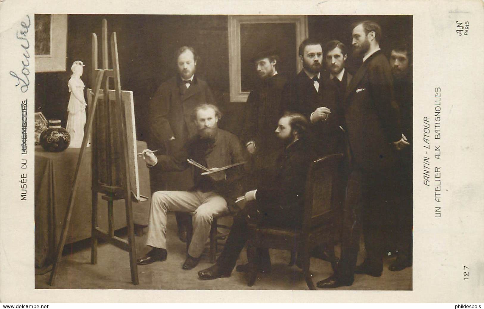 MUSEE DU LOUVRE  Fantin - Latour  Un Atelier Aux Batignolles ( Peintre ) - Musées