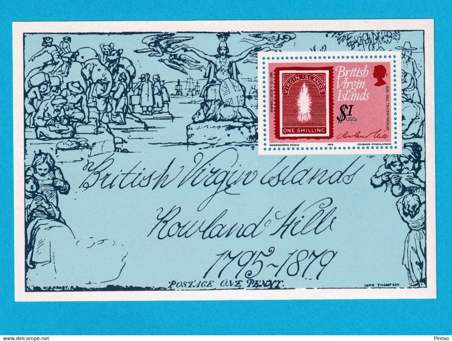 SSCF479- ILHAS VIRGENS BRTITÂNICAS 1979- MNH (SELOS S/ SELOS) - Rowland Hill