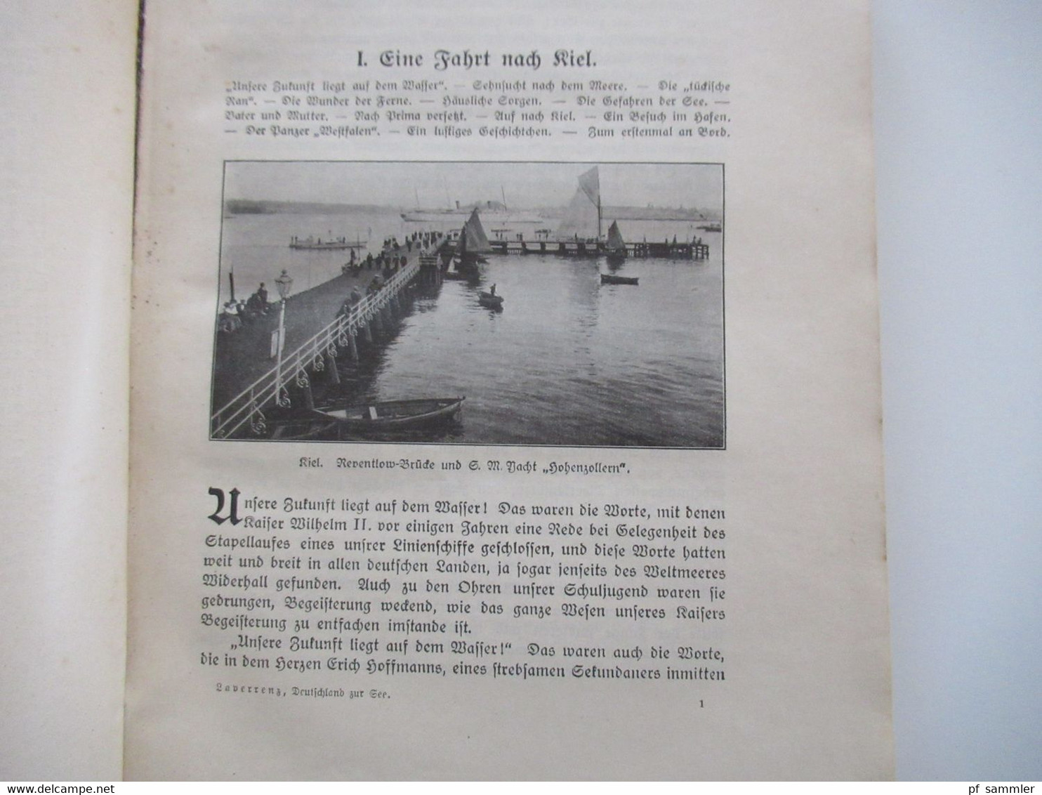 Deutschland zur See. Bilder aus dem deutschen Kriegsschiffleben von Victor Laverrenz um 1915