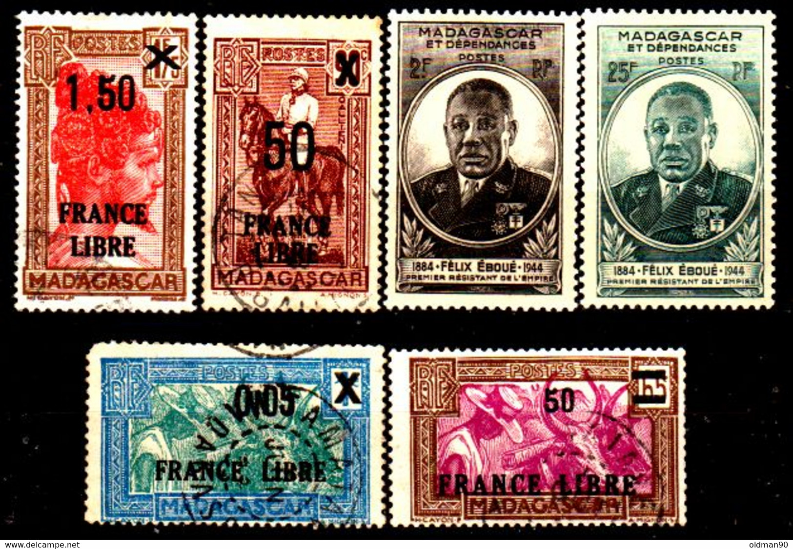 Madagascar -40- POST STAMPS, Issued By 1940-1947 - Quality In Your Opinion. - Autres & Non Classés