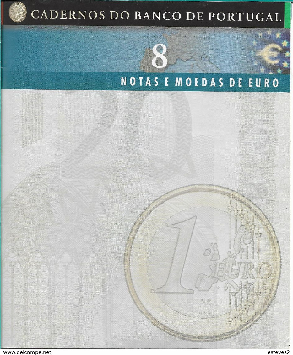 Bank Of Portugal Book With Description Of Euro Coins And Banknotes , 34 Pages. - Livres & Logiciels