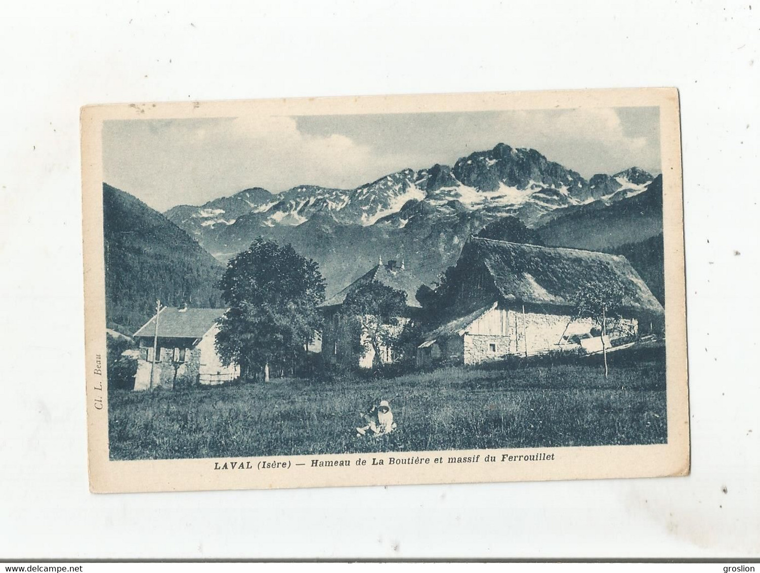 LAVAL (ISERE) HAMEAU DE LA BOUTIERE ET MASSIF DU FERROUILLET - Laval