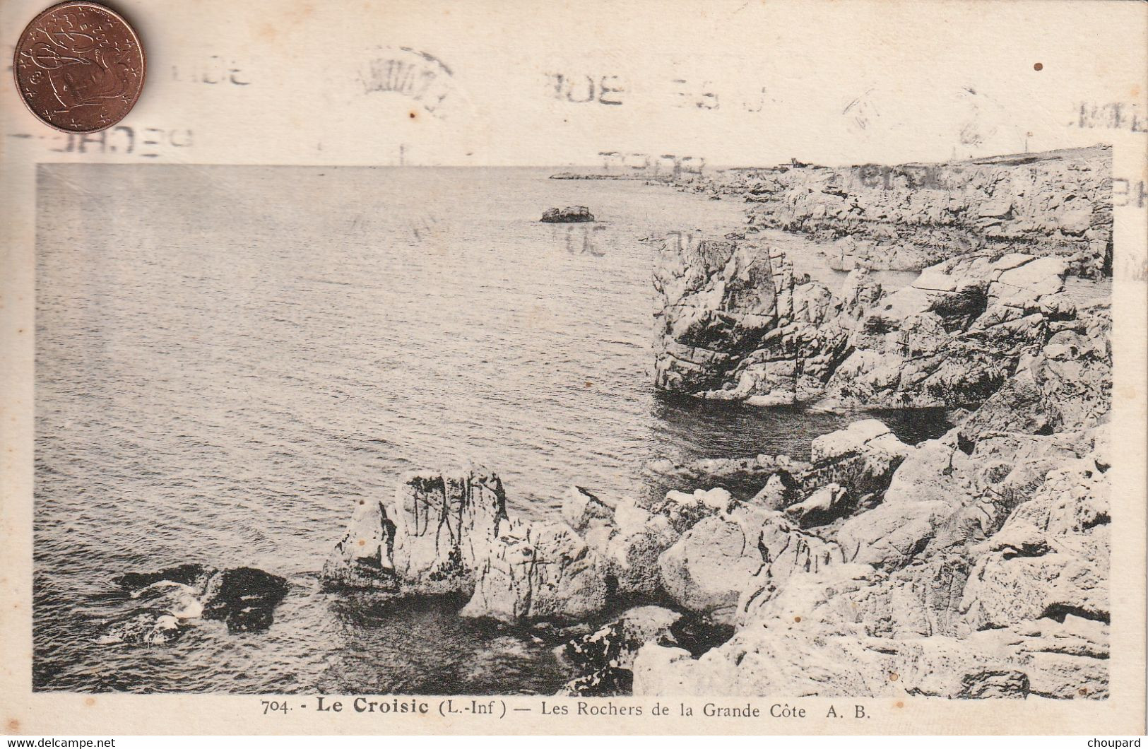 44 - Carte Postale Ancienne Du CROISIC   Les Rochers - Le Croisic