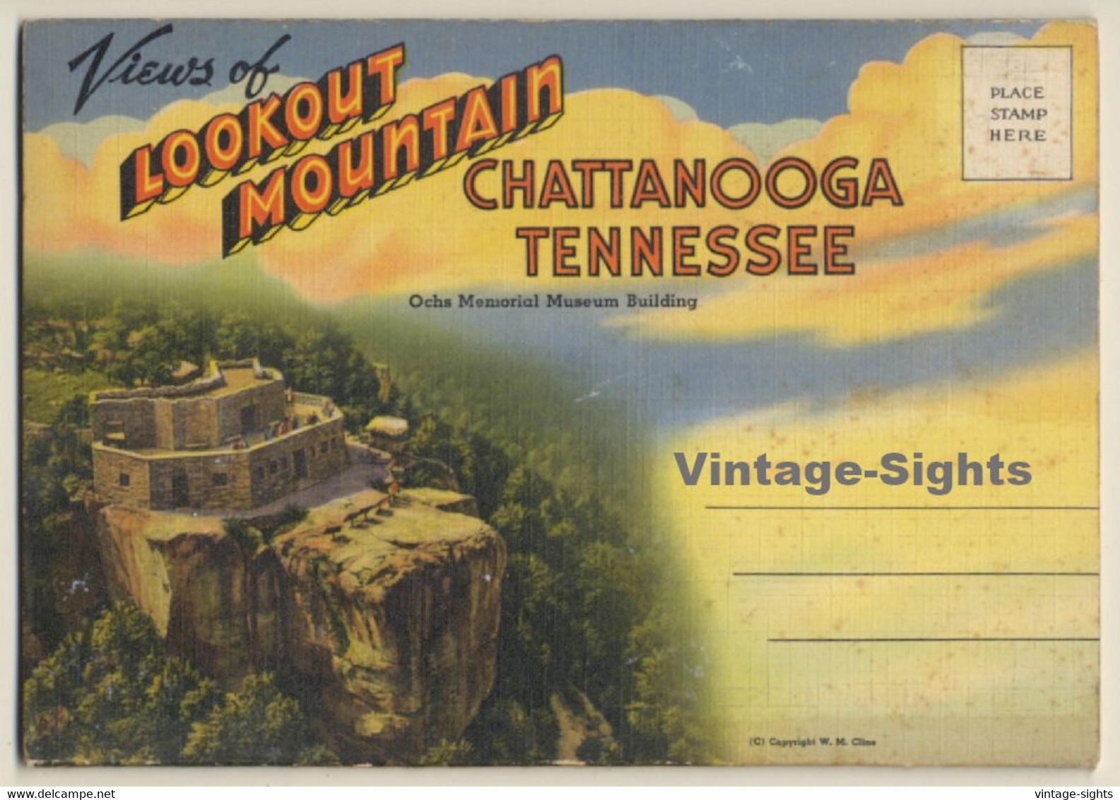 Chattanooga Tenessee : Views Of Lookout Mountain (Vintage Leporello PC ~1940s) - Chattanooga