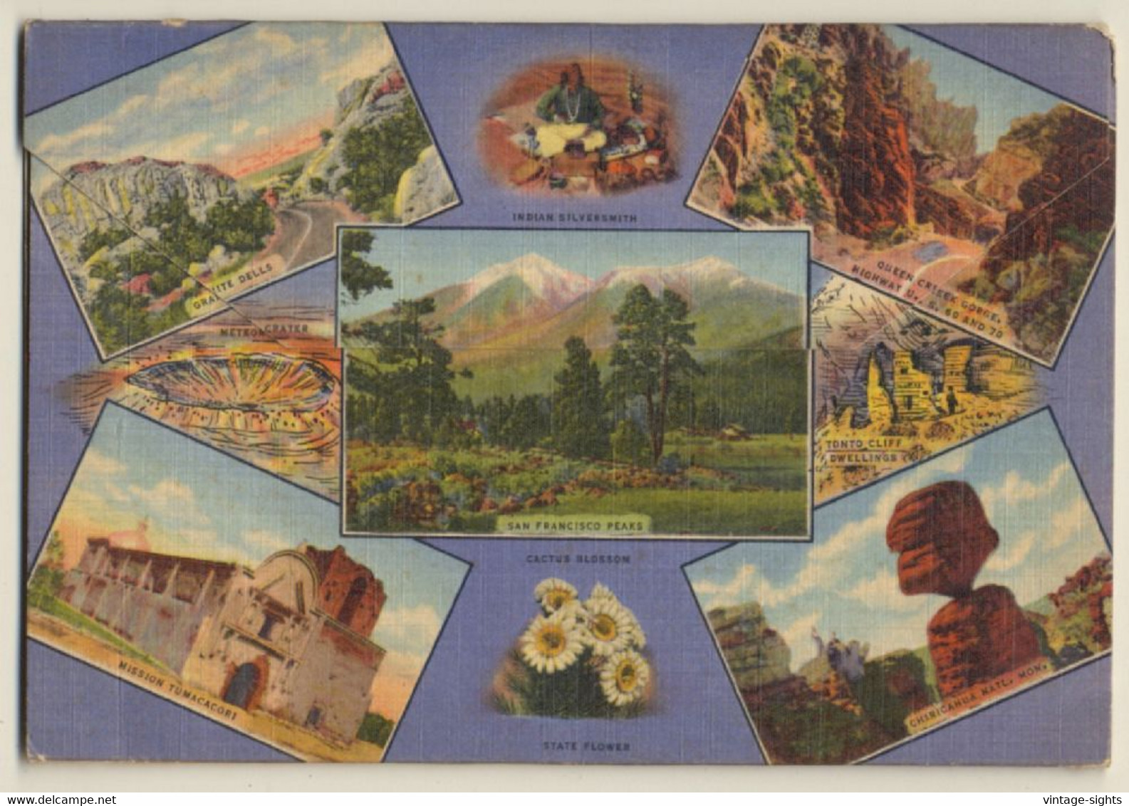 Arizona / USA: America's Wonderland (Vintage Leporello PC ~1940s) - Chattanooga