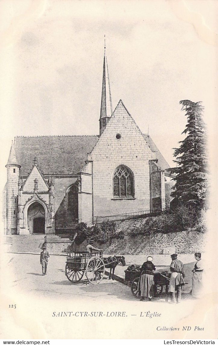 37 - Saint Cyr Sur Loire - L'église -  Carte Postale Ancienne - Saint-Cyr-sur-Loire