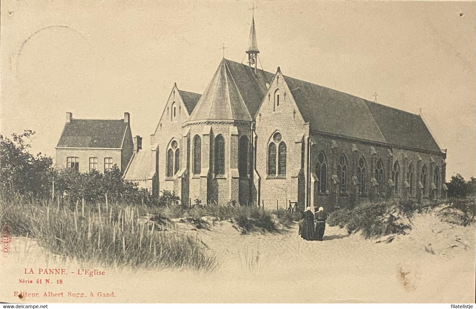 De Panne St Pieterskerk Gelopen 1904 - De Panne