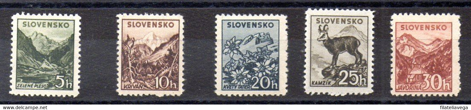 Eslovaquia Serie N ºYvert 39/43 ** - Nuevos