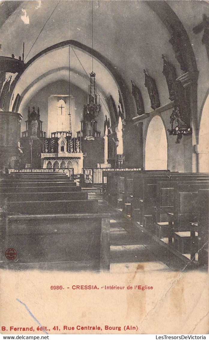 39 - CRESSIA - Intérieur De L'église  -  Carte Postale Ancienne - Otros & Sin Clasificación