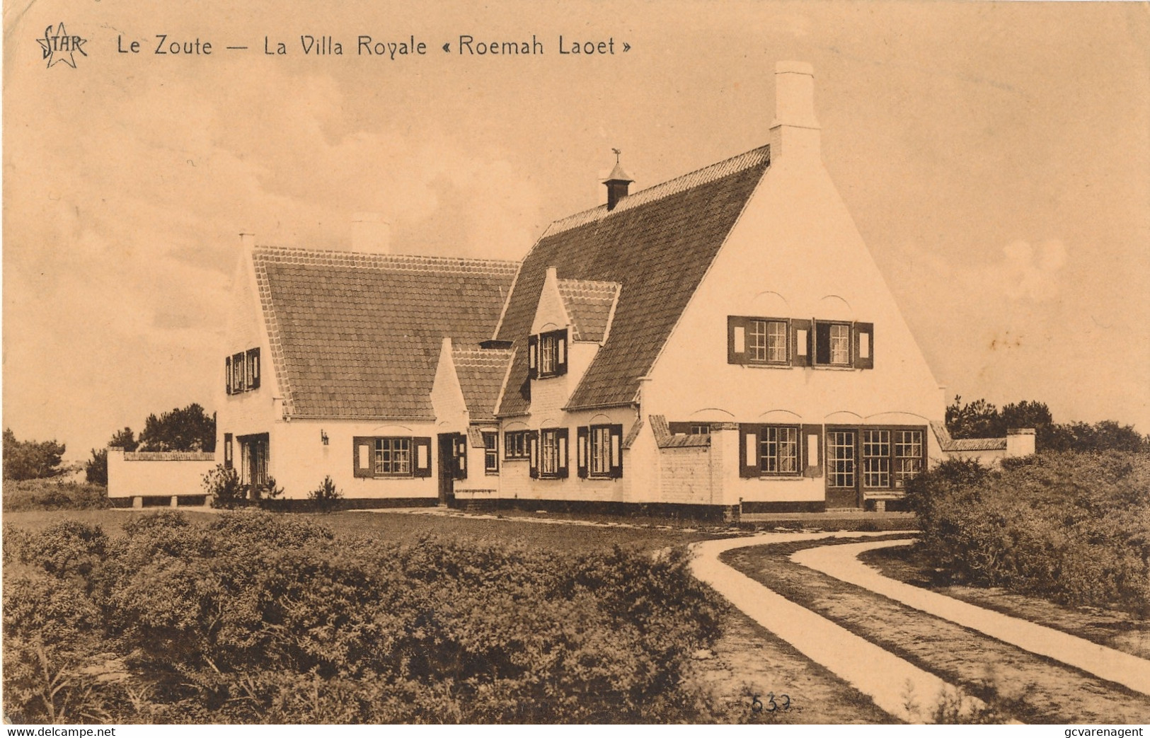 LE ZOUTE   LA VILLA ROYALE  ROEMAH  LAET       2 SCANS - Knokke