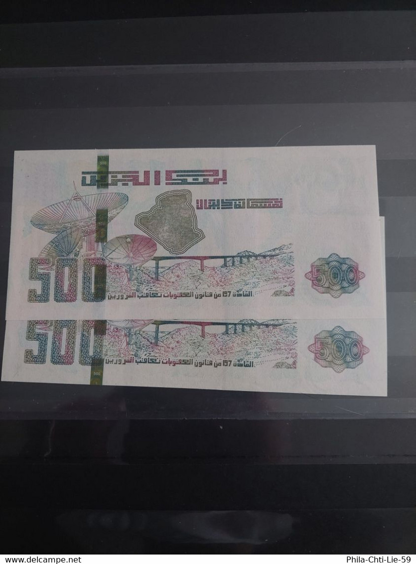 Algérie - 2 X 500 Dinars 2018 - UNC - 2 Numéros Successifs - Algeria