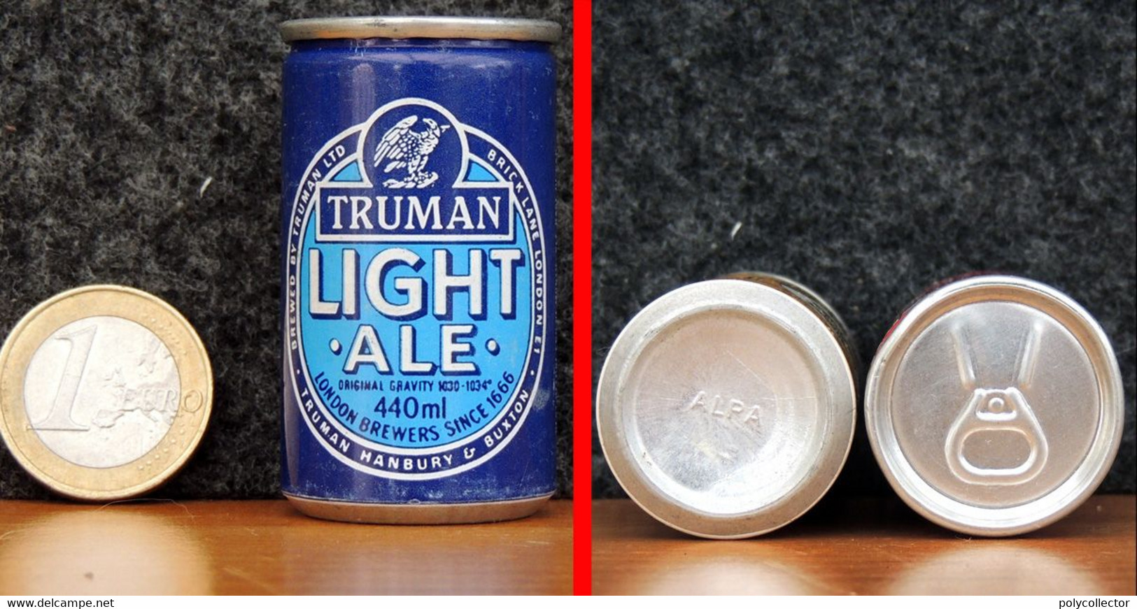 BIERE Mignonette Cannette - ANGLETERRE - TRUMAN Light Ale - 2.5 Cl - ALPA - Miniatures