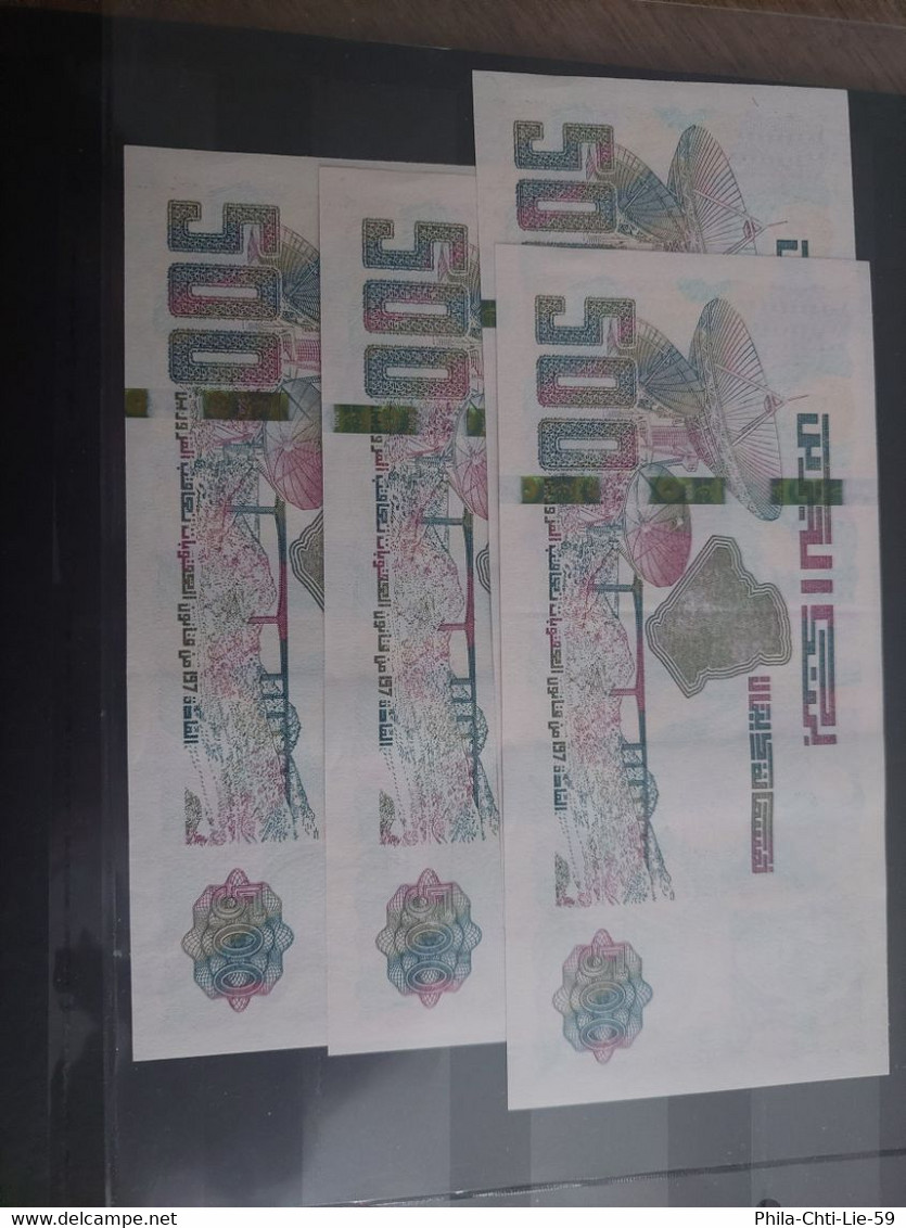 Algérie - 4 X 500 Dinars 2018 - UNC - 4 Numéros Successifs - Algeria