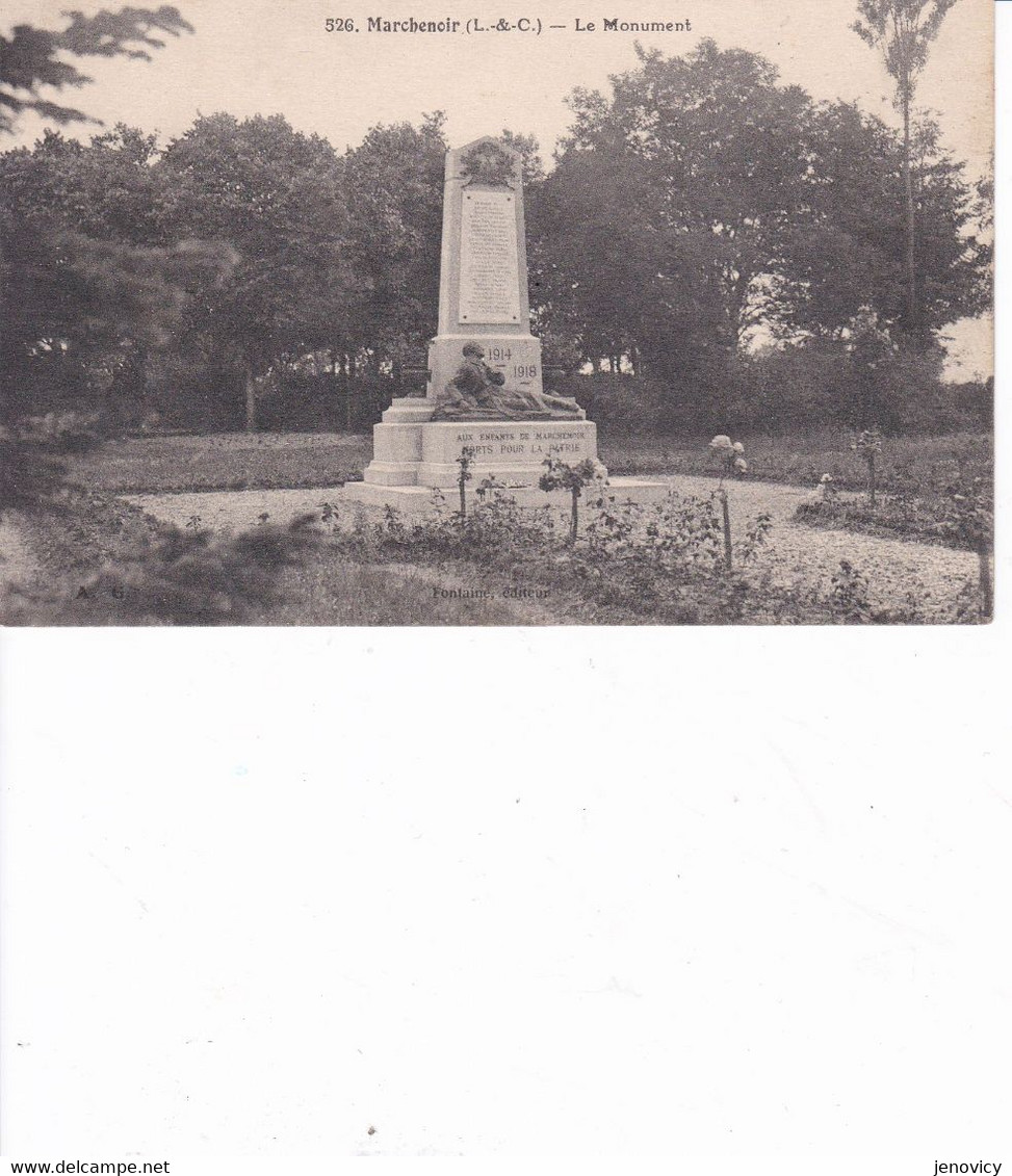 MARCHENOIR LE MONUMENT 1914-1918  REF 78603 - Monuments Aux Morts
