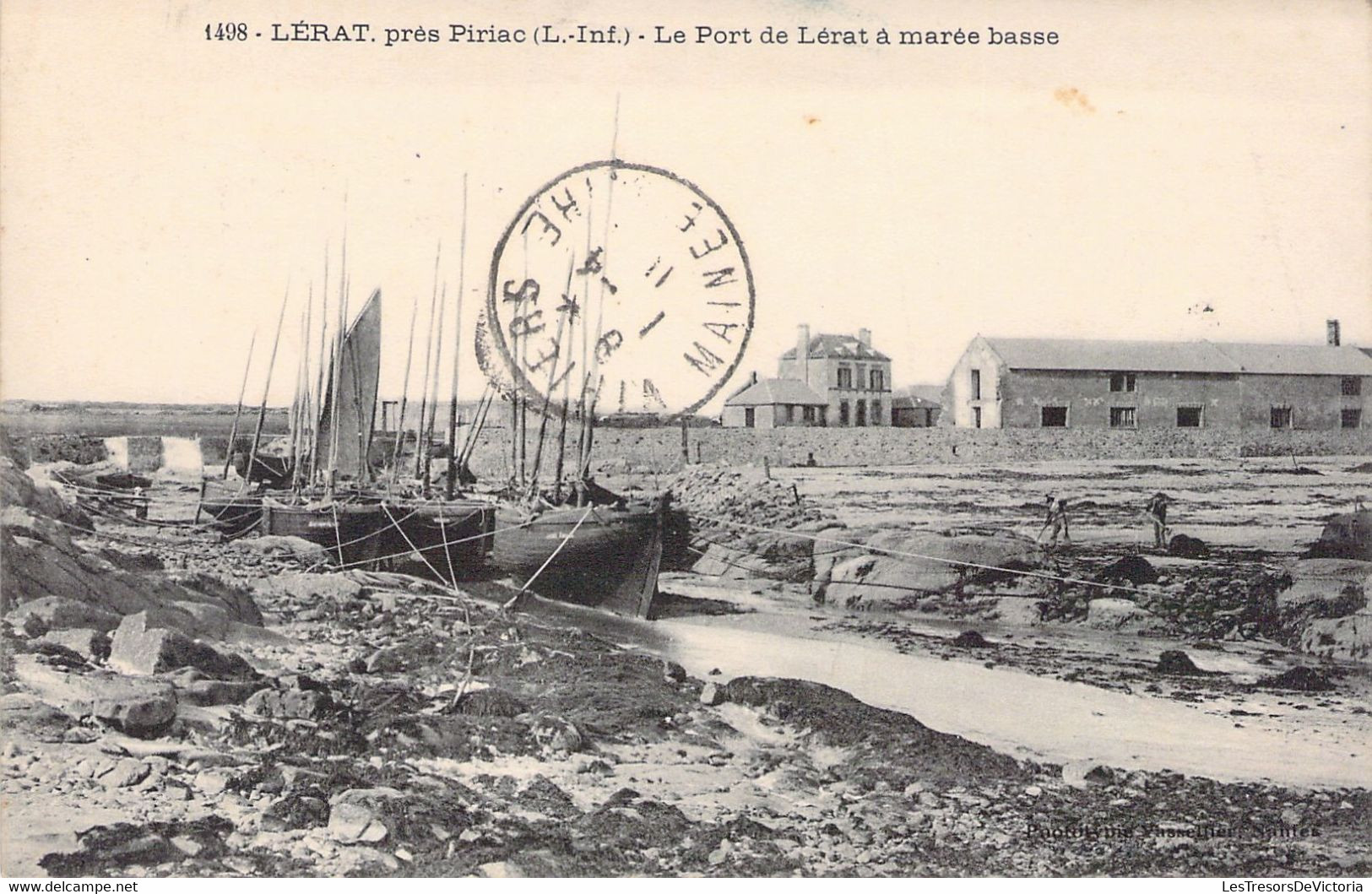 44 - LERAT - Le Port De Lérat à Marée Basse -  Carte Postale Ancienne - Other & Unclassified