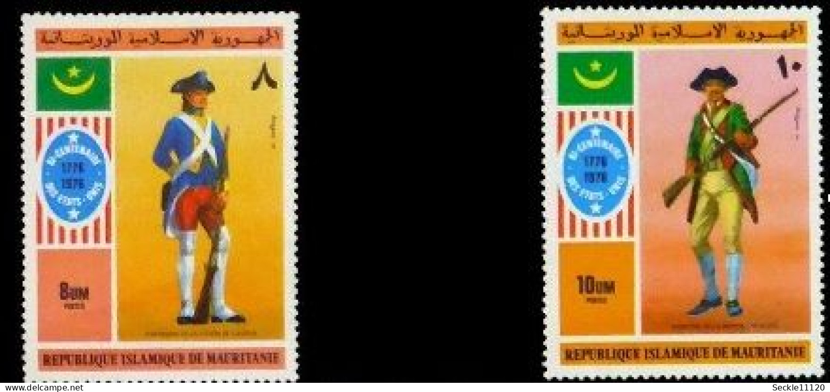 Mauritanie Mauritania - 1975 - 346 / 347 - Indépendance Des Etats Unis - MNH - Mauritanie (1960-...)