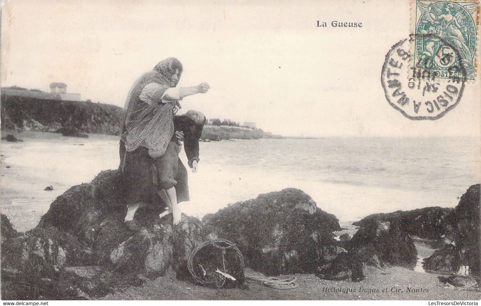 44 - La GUEUSE - Rochers - Panier -  Carte Postale Ancienne - Autres & Non Classés