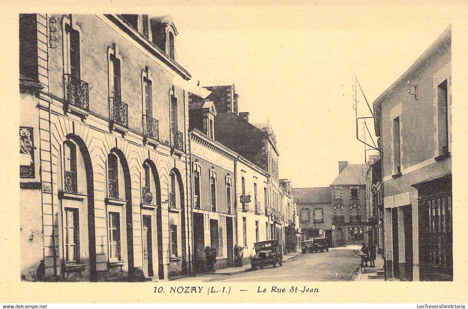44 - NOZAY - La Rue St Jean - Véhicules Anciens - Carte Postale Ancienne - Autres & Non Classés