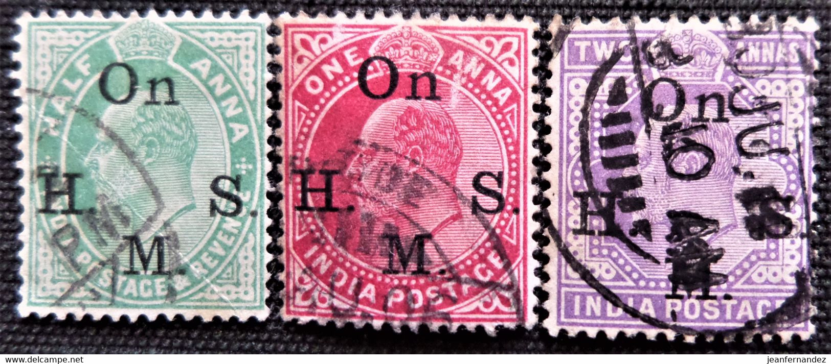 Timbres De Service De L'Inde 1903 Postage Stamps Overprinted  Stampworld N°  39 à 41 - Official Stamps