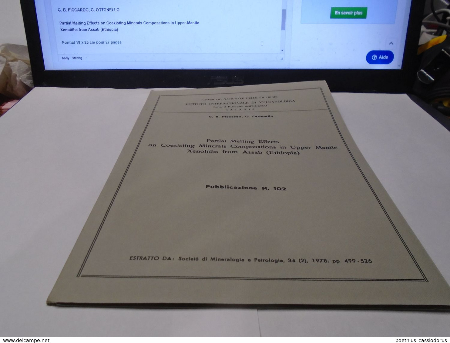 PARTIAL MELTING EFFECTS ON COEXISTING MINERALS COMPOSITIONS IN UPPER MANTLE XENOLITHS FROM ASSAB (ETHIOPIA) - Earth Science