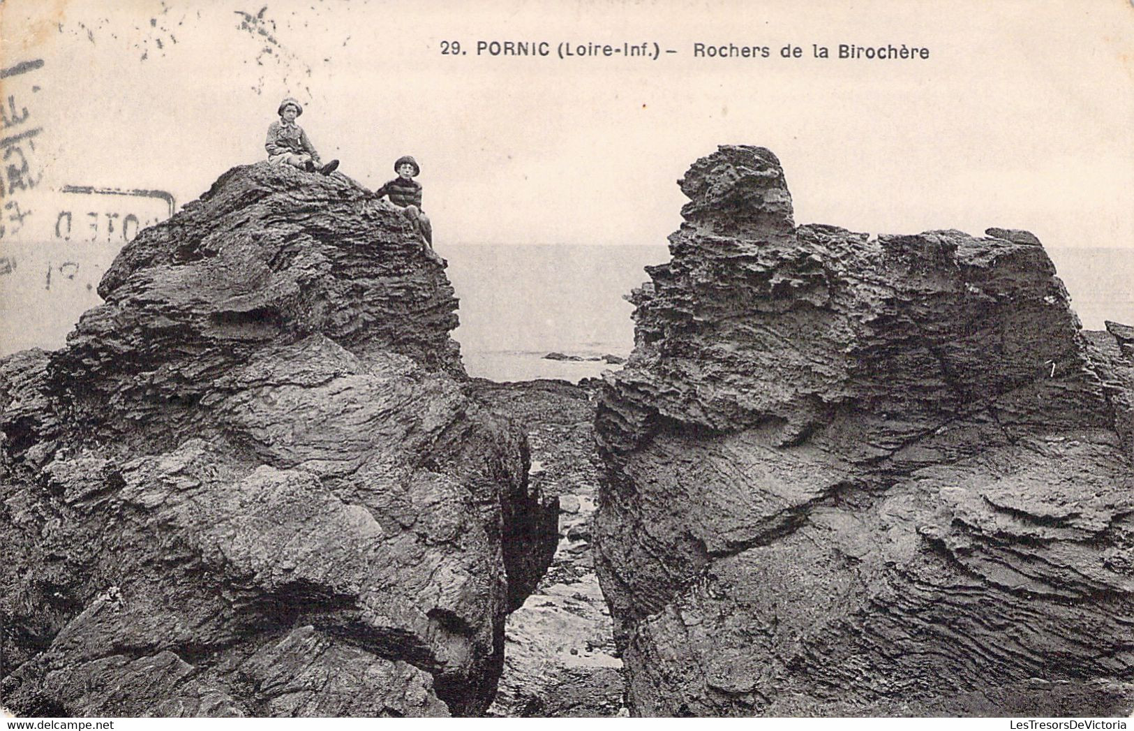 44 - PORNIC - Rochers De La Birochère - Carte Postale Ancienne - Pornic