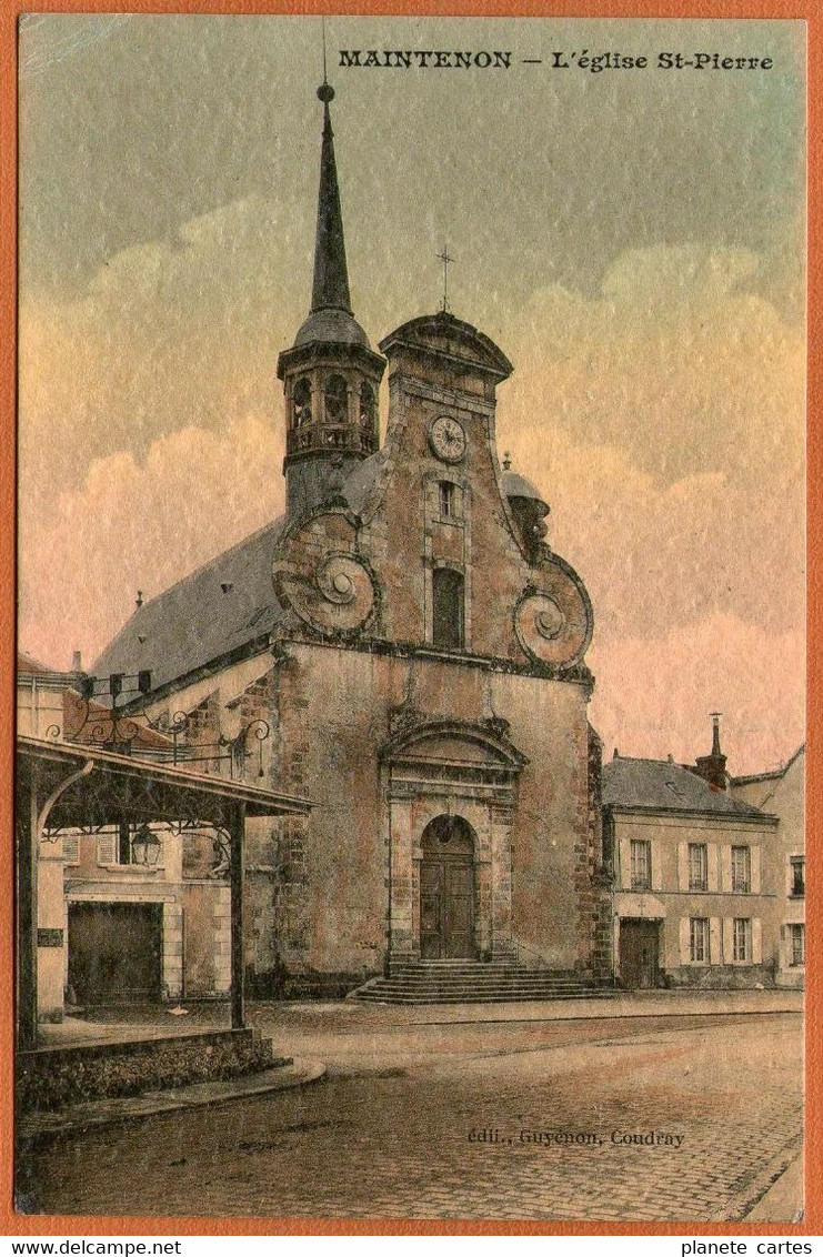 28 /  MAINTENON - Eglise Saint-Pierre Et Abords (version Papier Gaufré) - Maintenon