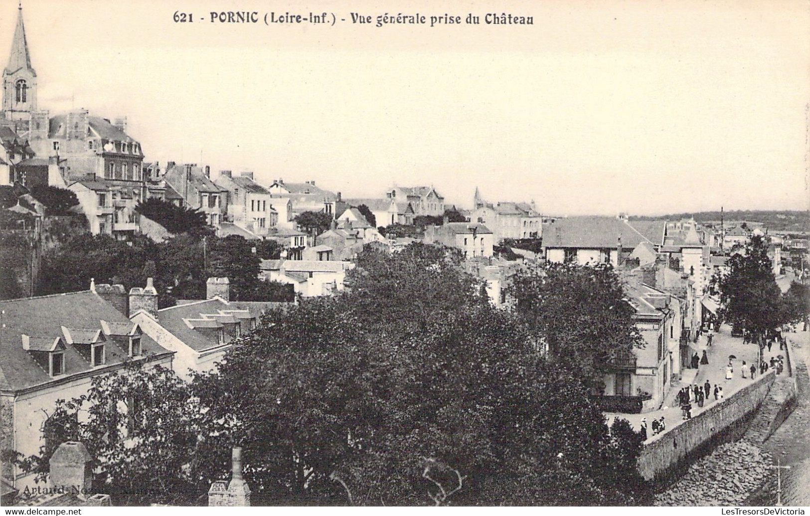 44 - PORNIC - Vue Générale Prise Du Château - Carte Postale Ancienne - Pornic