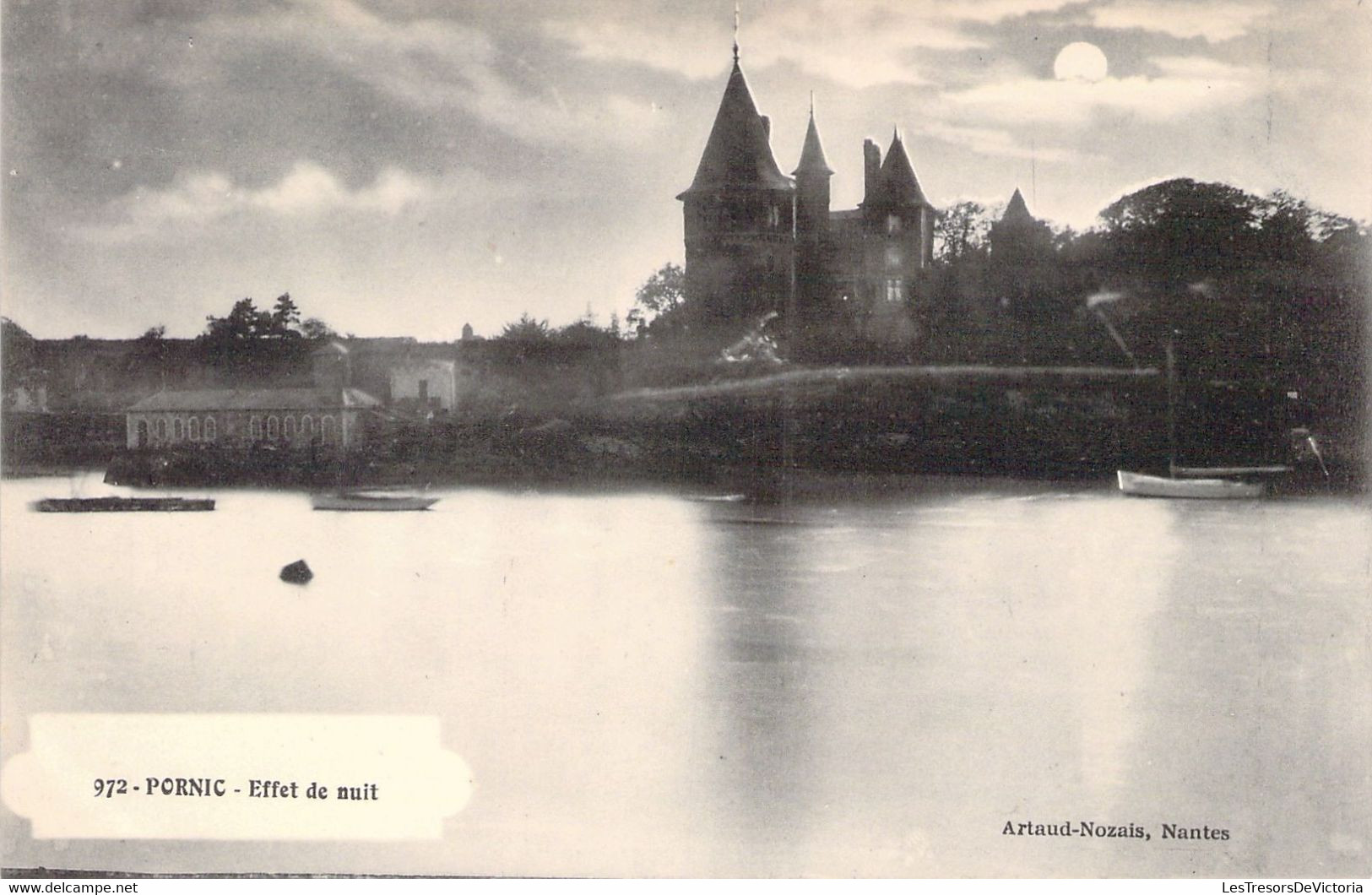 44 - PORNIC - Effet De Nuit - Carte Postale Ancienne - Pornic