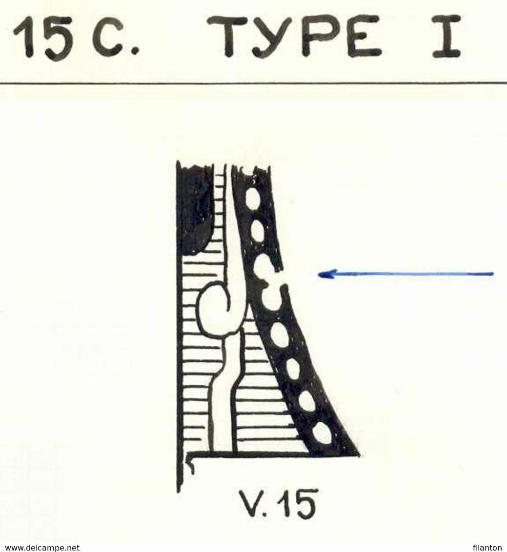 BELGIE - OBP Nr 139 V36 (Varibel-Luppi) - Plaatfout - Gest./obl. "ANTWERPEN"  - (ref. 8) - Otros & Sin Clasificación