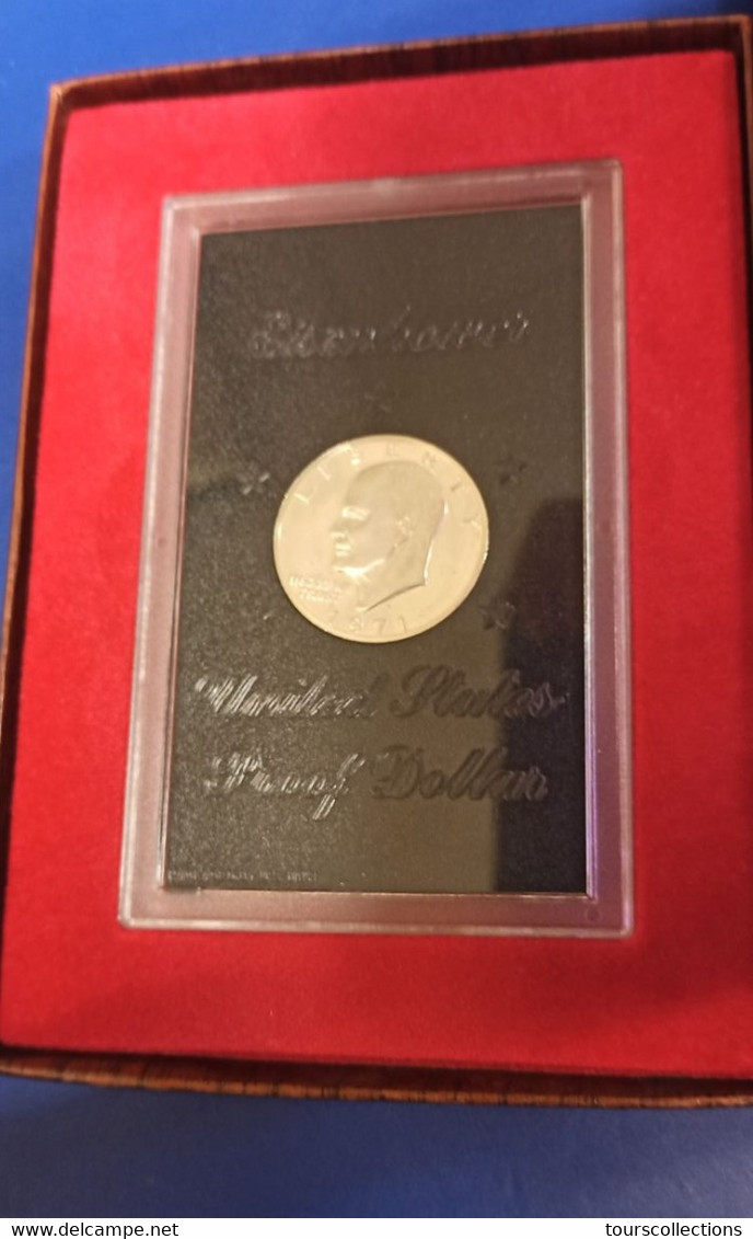 1971 S Eisenhower Silver Dollar Proof Set Scellé Et Dans Sa Boîte De Présentation D'origine 1 $ Etats Unis USA - Jahressets