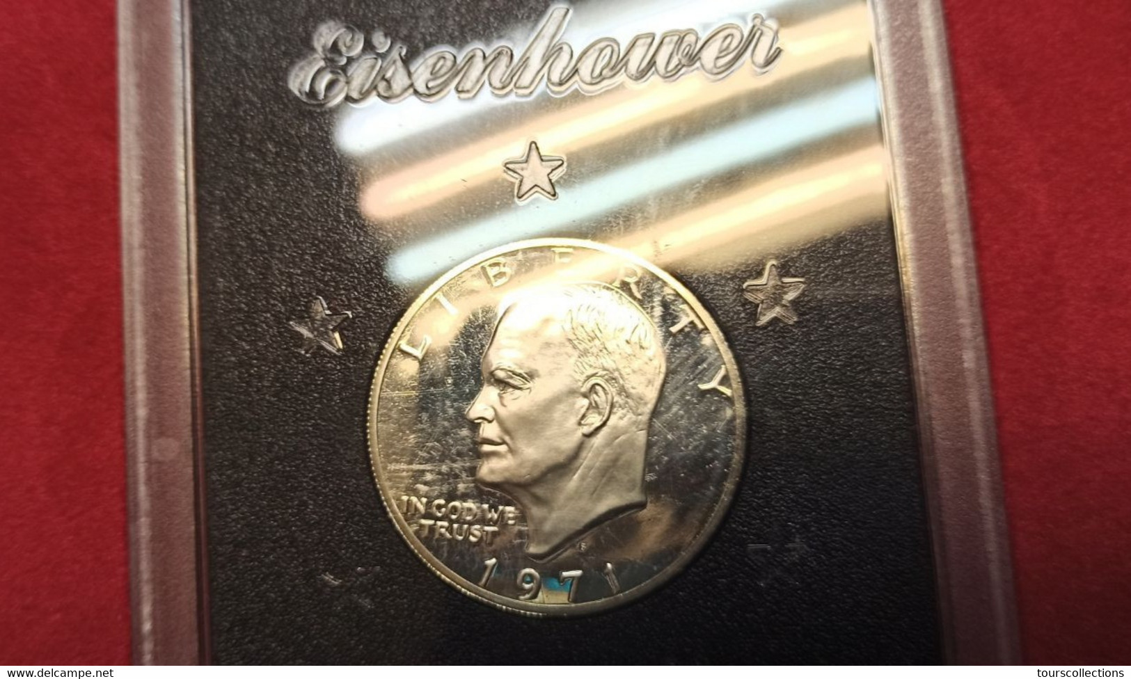 1971 S Eisenhower Silver Dollar Proof Set Scellé Et Dans Sa Boîte De Présentation D'origine 1 $ Etats Unis USA - Proof Sets