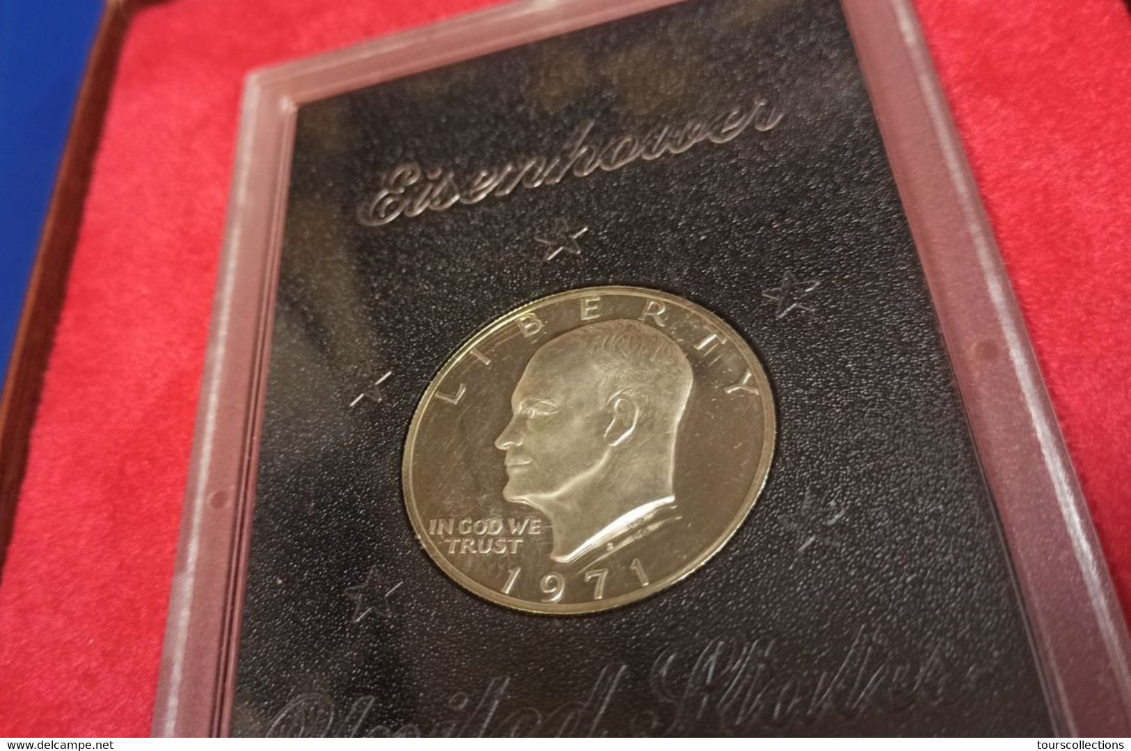 1971 S Eisenhower Silver Dollar Proof Set Scellé et dans sa boîte de présentation d'origine 1 $ Etats Unis USA