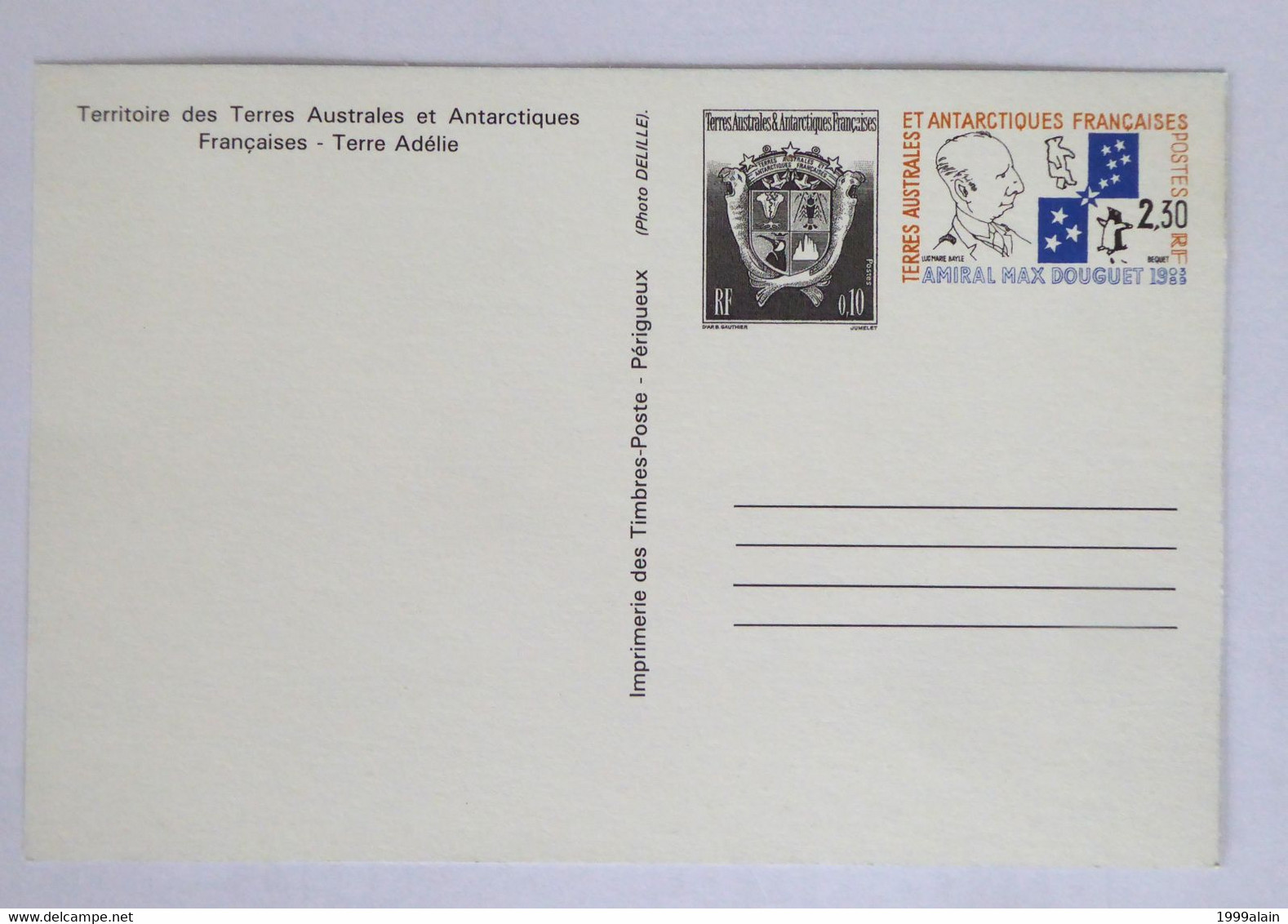 TAAF ENTIER POSTAL 1994 - Other & Unclassified