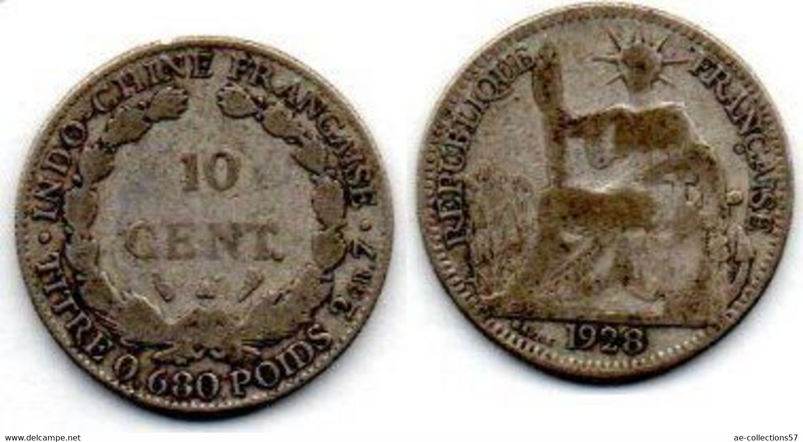 MA 18956 /  Indochine- Indochina 10 Cents 1928 TB - Französisch-Indochina