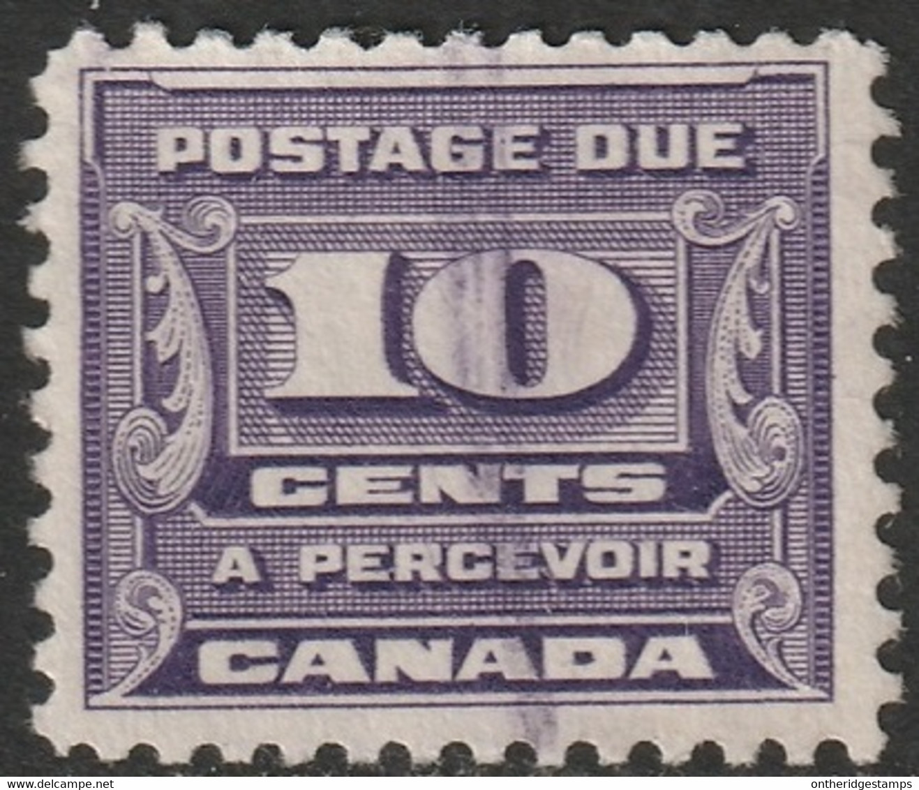 Canada 1933 Sc J14 Mi P14 Yt Taxe 13 Postage Due Used - Portomarken