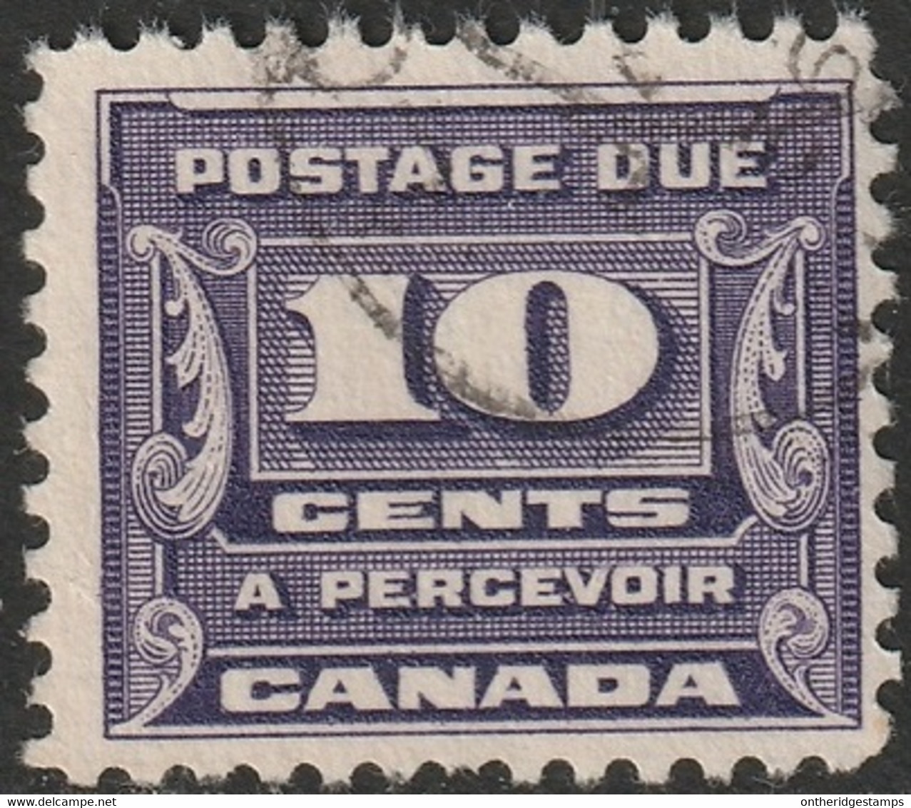 Canada 1933 Sc J14 Mi P14 Yt Taxe 13 Postage Due Used - Segnatasse