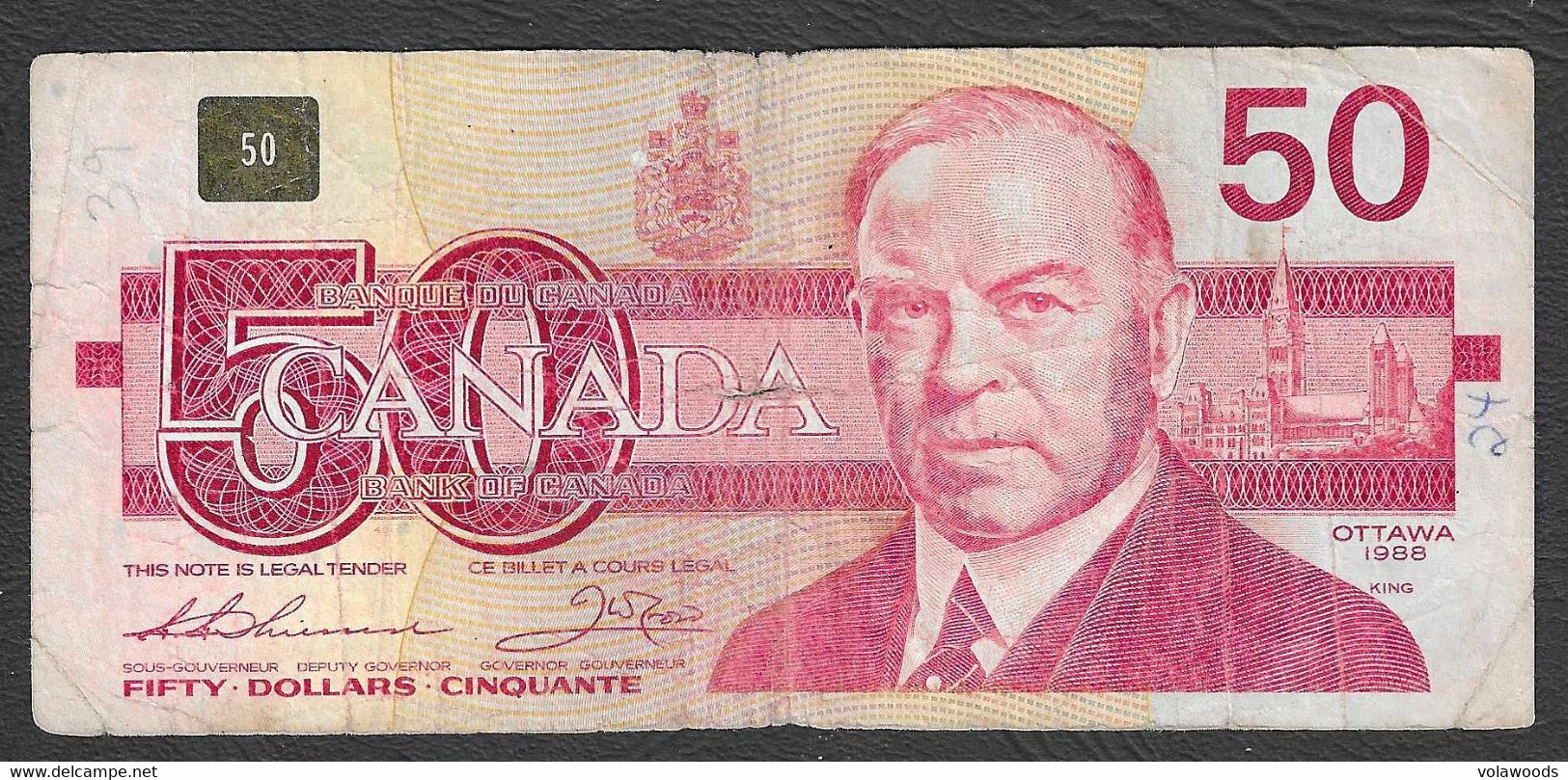 Canada - Banconota Circolata Da 50 Dollari P-98a - 1989/94 #19 - Canada