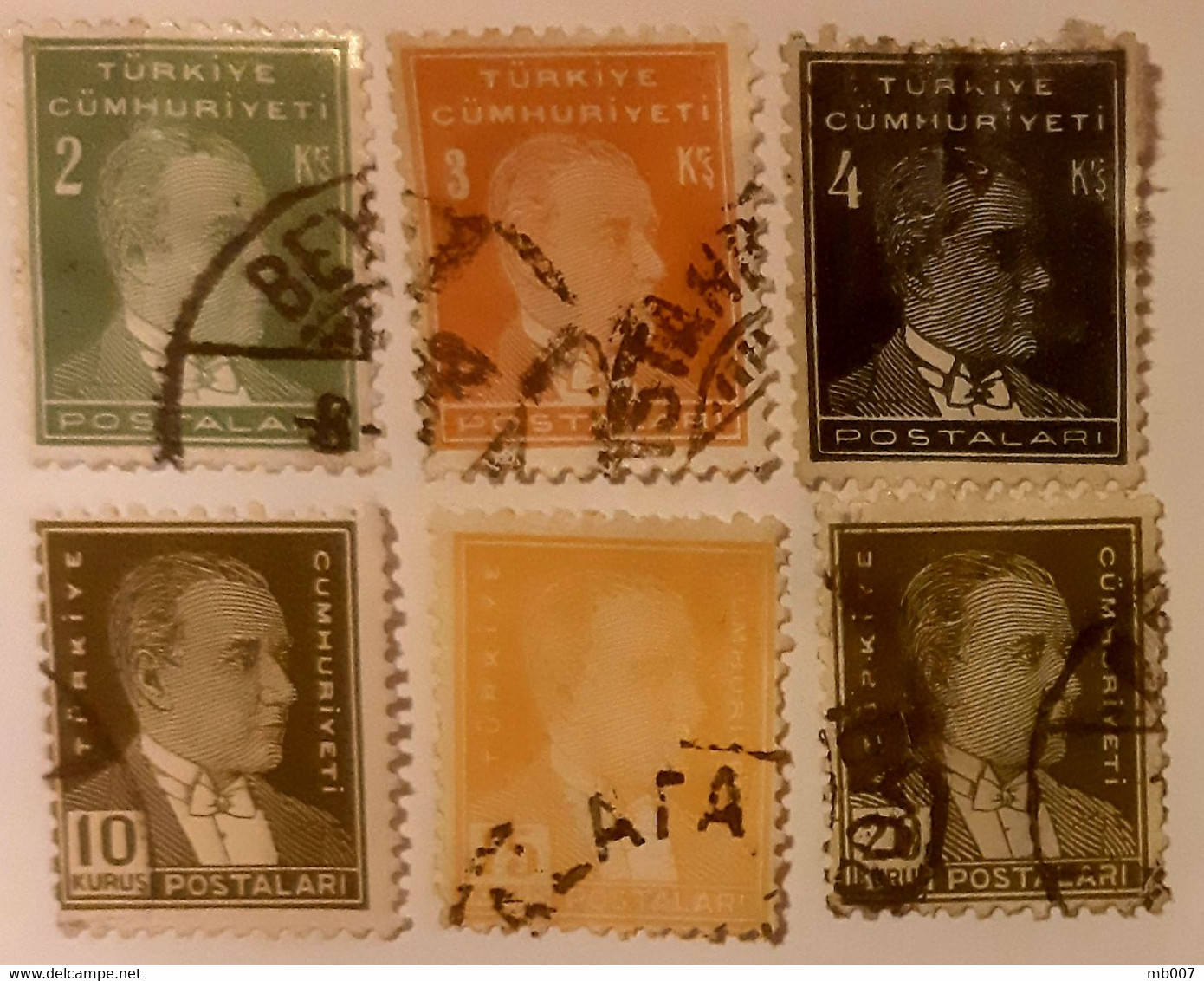 Turquie - Mustafa Kemal Atatürk - Used Stamps