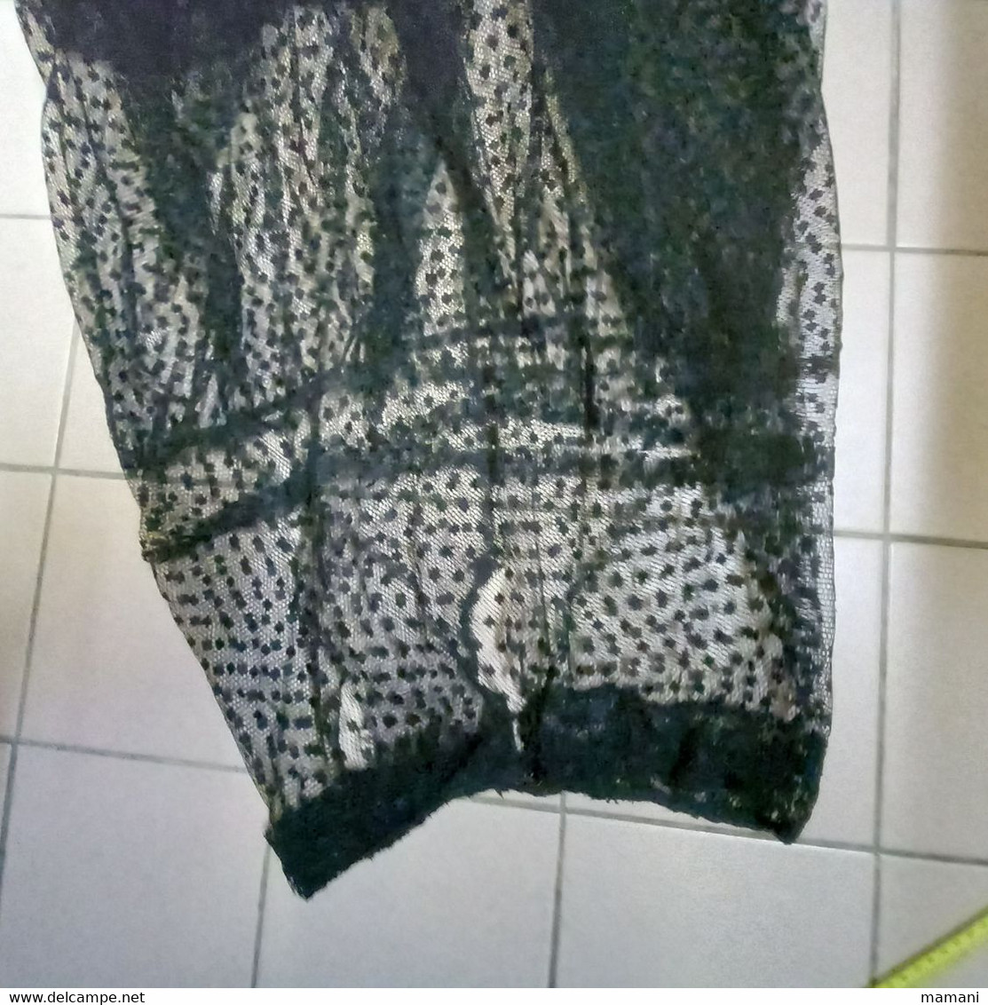 Jupe ancienne tulle noire à restaurer ou pour modele