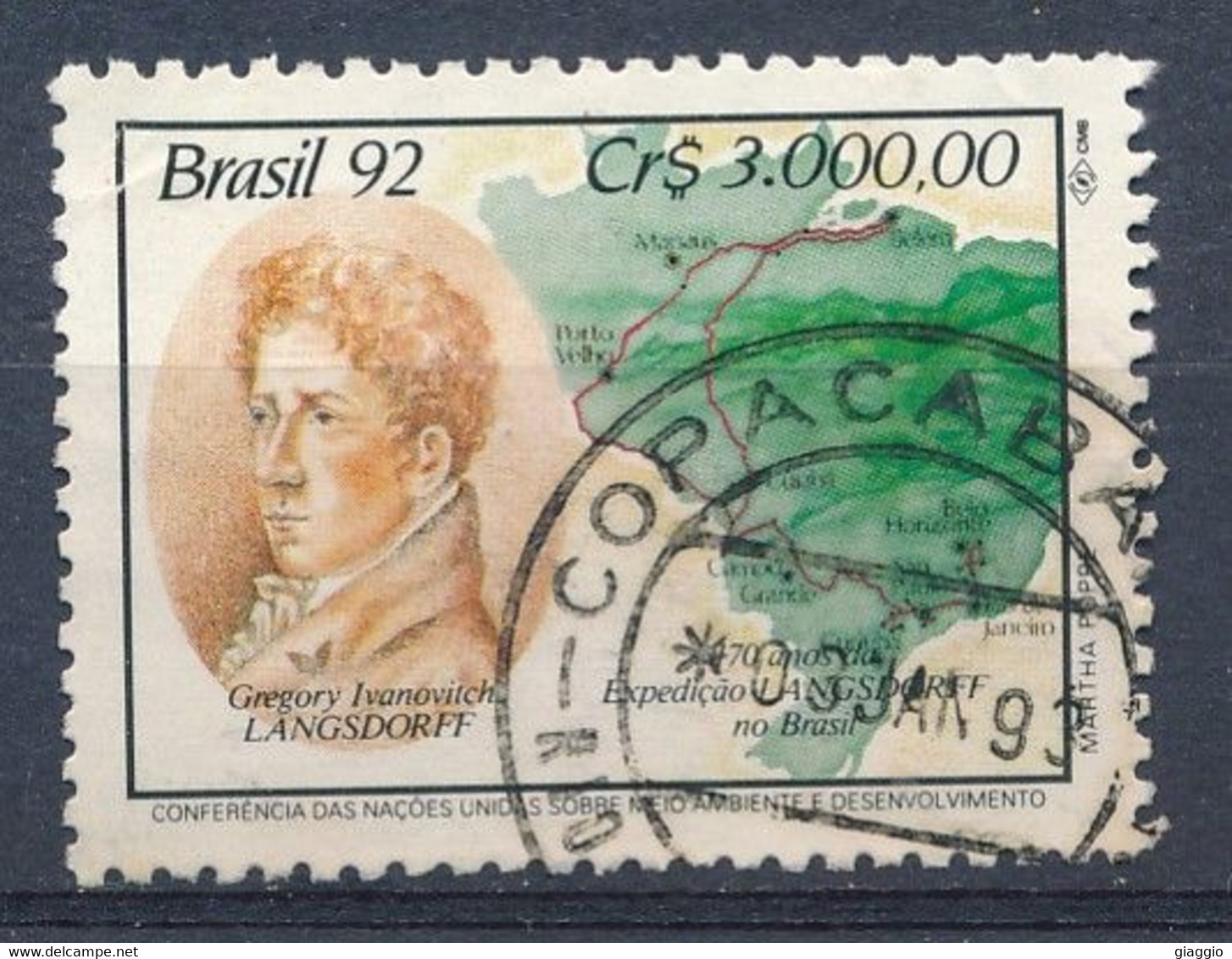 °°° BRASIL - Y&T N°2070 - 1992 °°° - Used Stamps